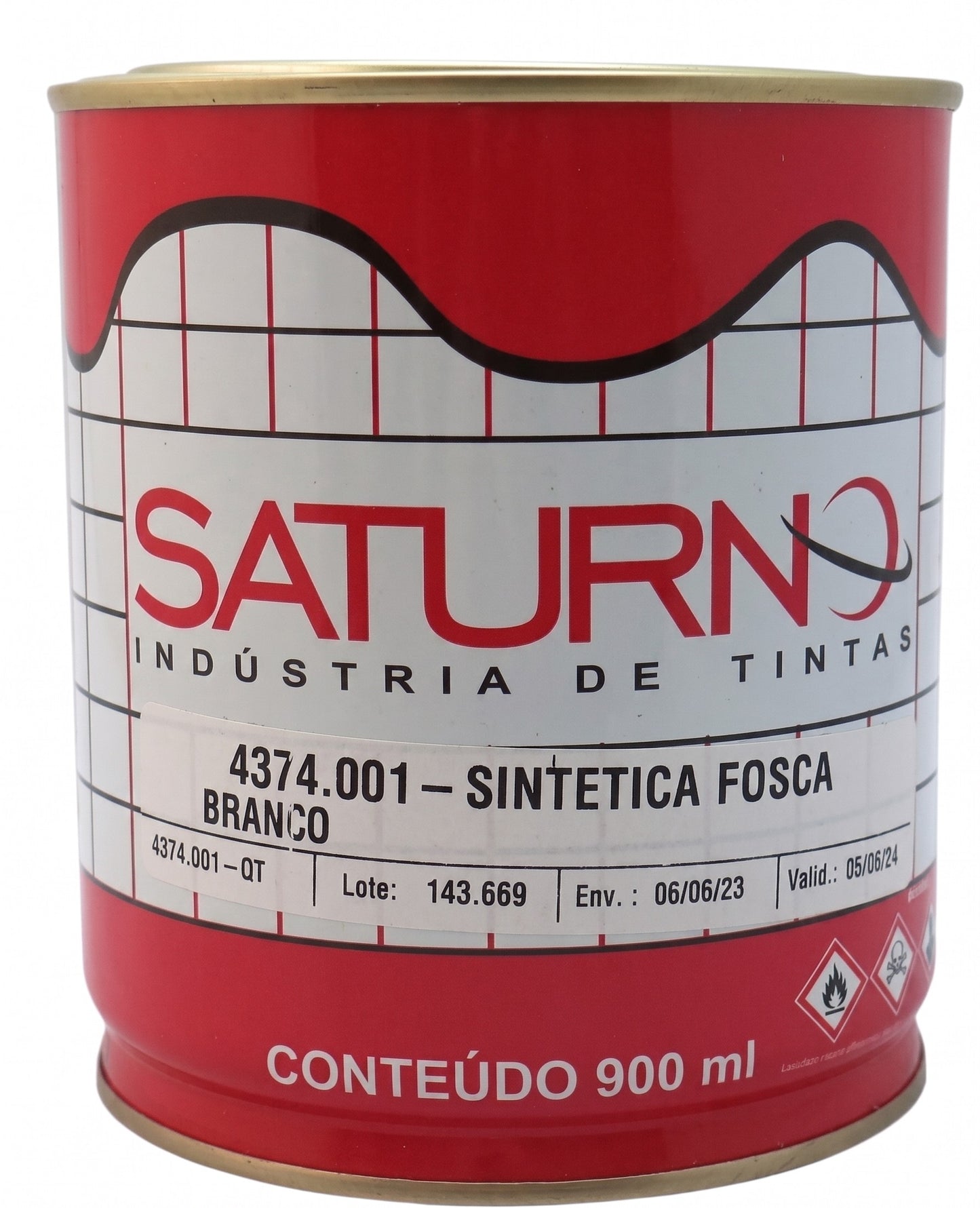 Tinta Sintética Fosca Branco 900ml