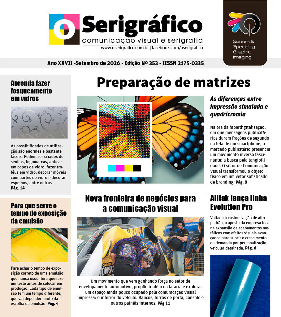 O Serigráfico - Setembro 2026
