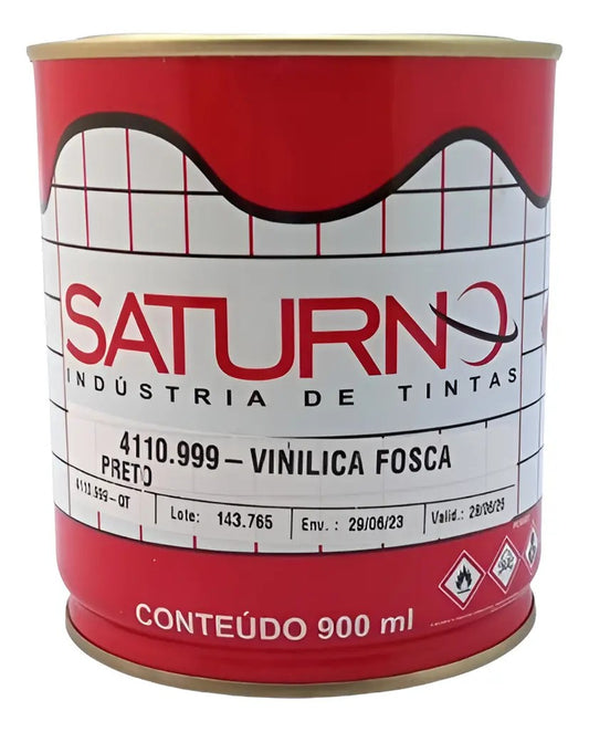 Vinílica Fosca Preto 900ml Saturno 4110.999-QT