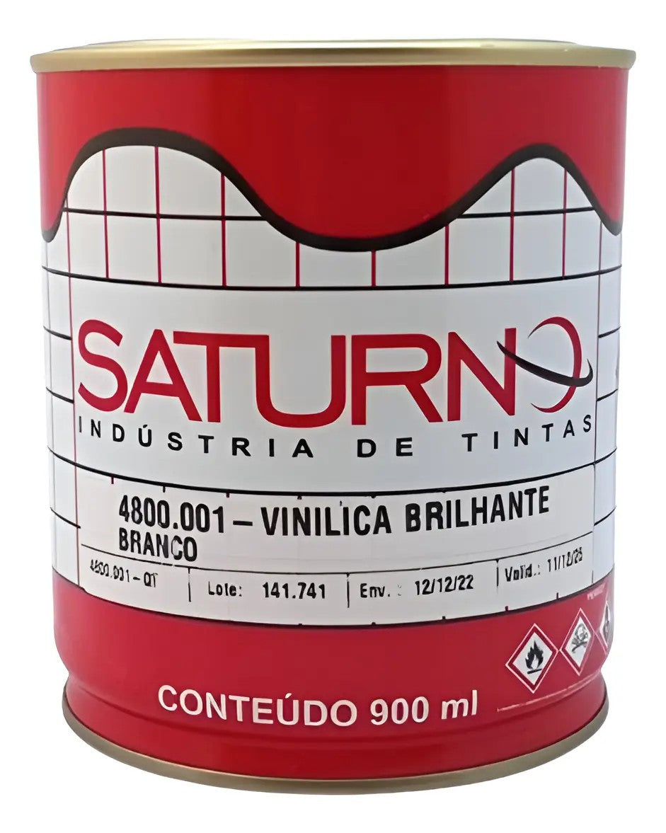 Vinílica Brilhante Branco 900ml Saturno 4800.001-QT